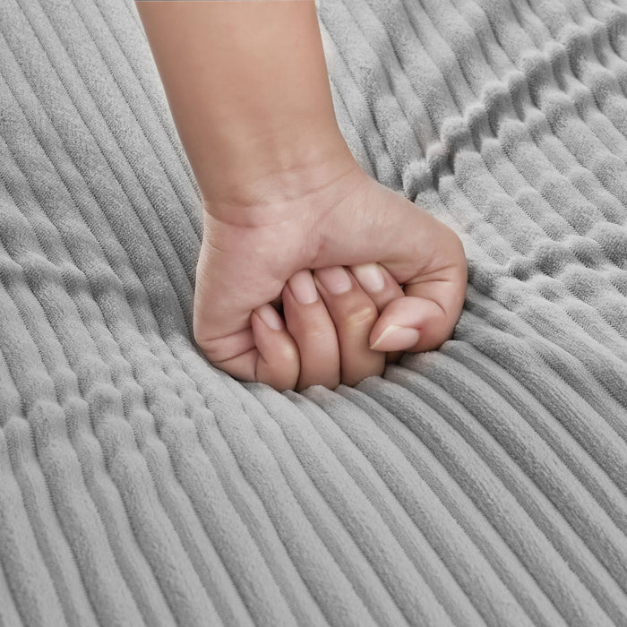 Single Sofa Couch With Storage Space, Movable Ottoman, USB Ports, Cup Holders, Phone Holder