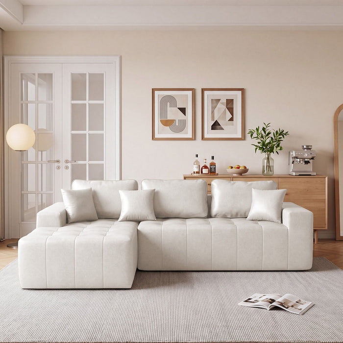 L - Shaped Corner Chaise Sofa Bed