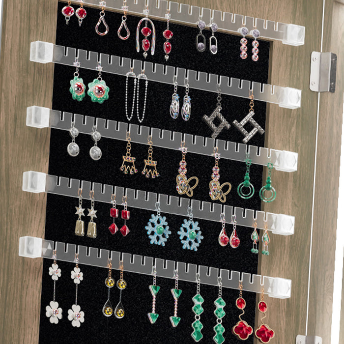 Swivel Jewelry Cabinet With Full Length Mirror