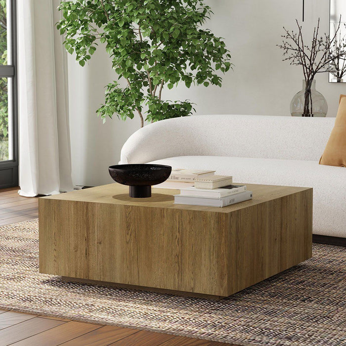 Layne - Square Coffee Table With Casters