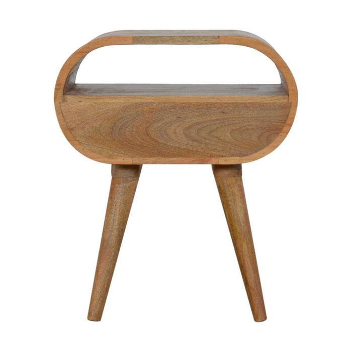Circular Open Bedside Nightstand