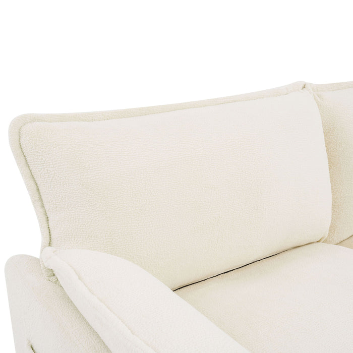 Modern Single Seat Accent Chair With Side Storage Pockets