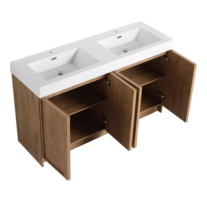Freestanding Bathroom Vanity With Sink, Soft Close Doors
