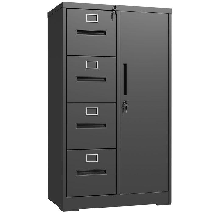 Storage Vertical Filing Cabinet With Lock