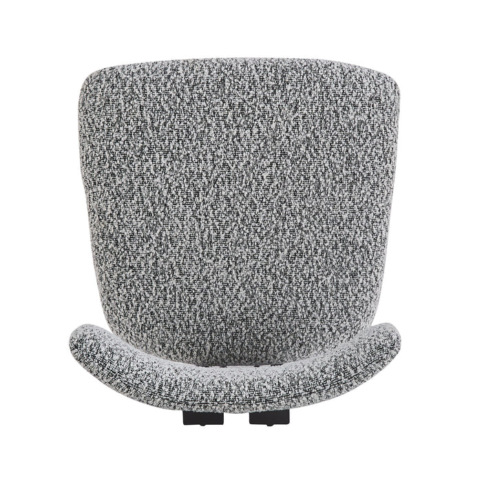 Modern Upholstered Armless Dining Chairs With Metal Legs