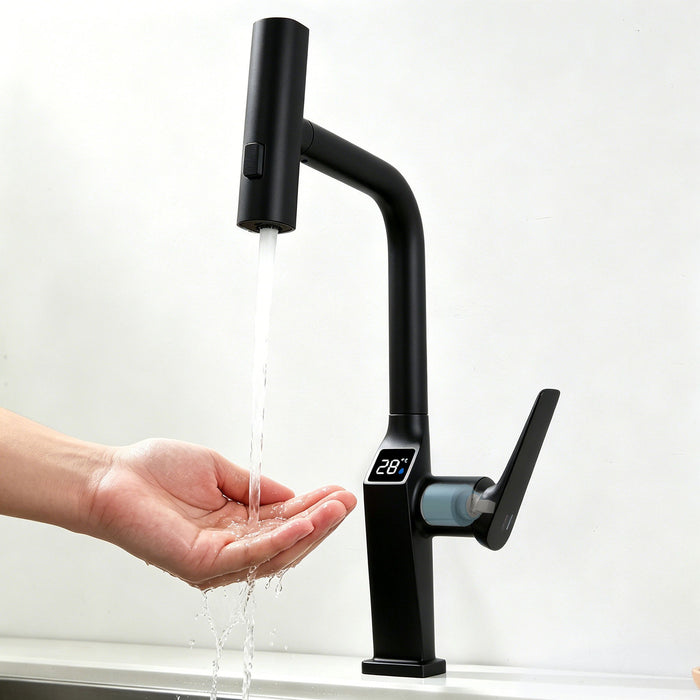 Touchless Kitchen Faucet With LED Display