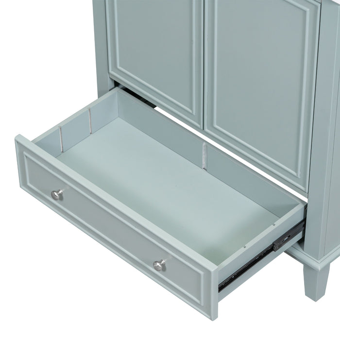 Modern Bathroom Vanity With Sink Combo, Multi Functional Cabinet With Doors And Drawer
