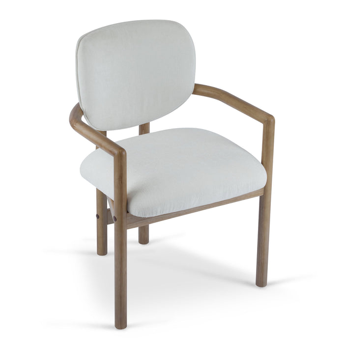 Upholstered Arm Dining Chairs (Set of 2)