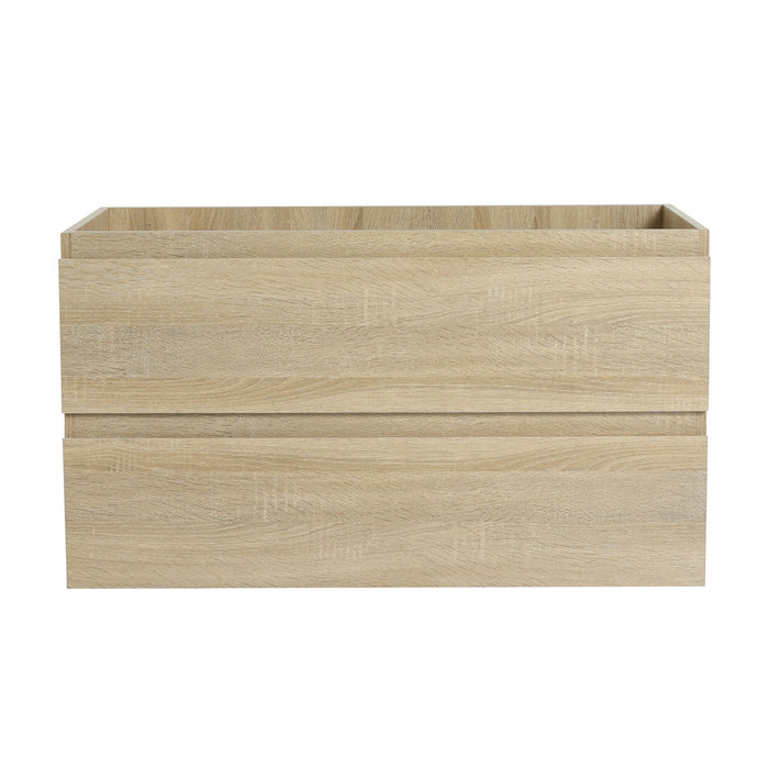 Wall Mounted Bathroom Vanity And Sink, 2 Soft Close Drawers