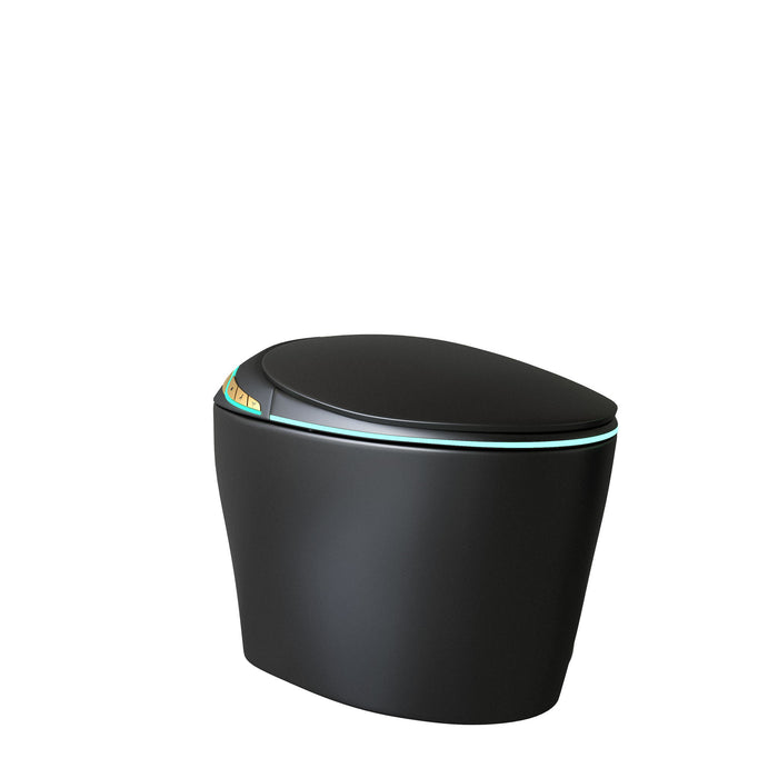 Unique Smart Toile With Built In Bidet, Auto Open / Close Seat, Foot Sensor, LED Display, Night Light, Warm Water & Dryer Ceramic