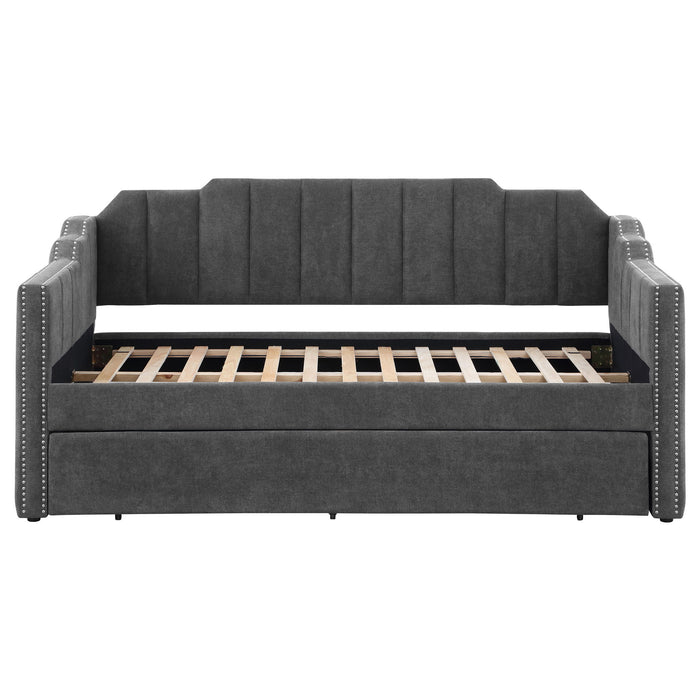 Pressley - Twin Daybed With Trundle - Charcoal