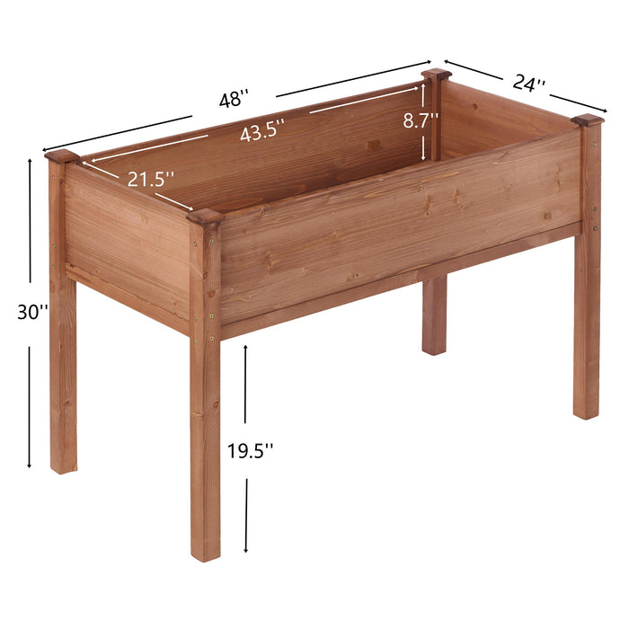 Elevated Raised Garden Bed For Outdoor