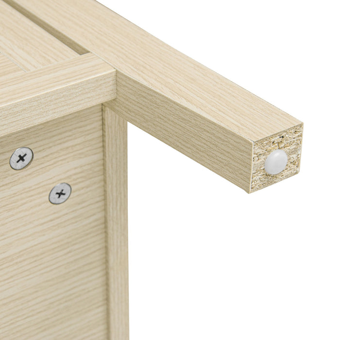 Rattan 2 Door Cabinet, Suitable For Bedroom - Natural