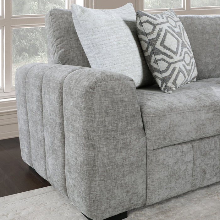 Ritchie - Sectional with Pop-up Sleeper - Pewter