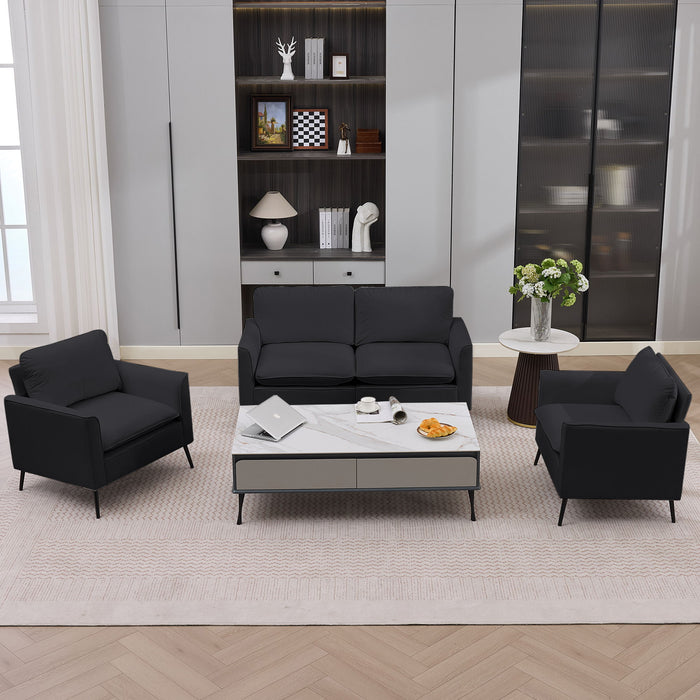 Upholstered Loveseat, For Living Room