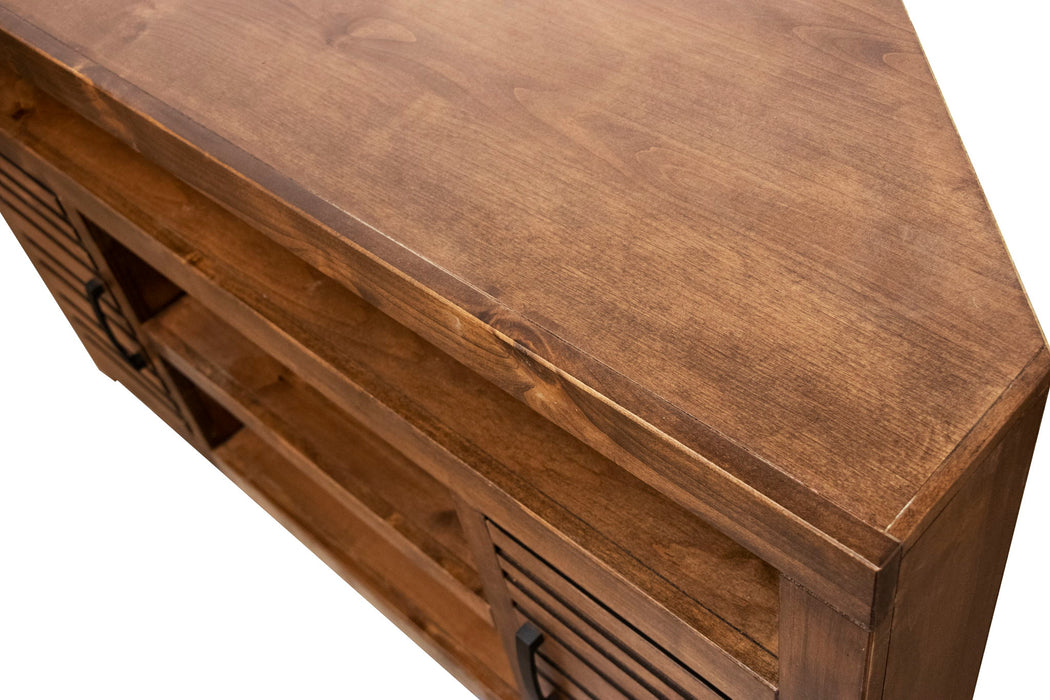 Corner TV Console - Brown