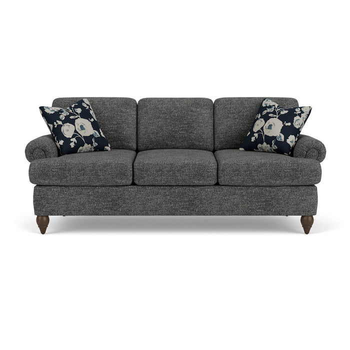 Moxy - Fabric Sofa, T-Shaped Seat Cushion, Rolled Arms