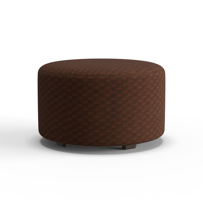 Pouf - Fabric Cocktail Ottoman - Olive