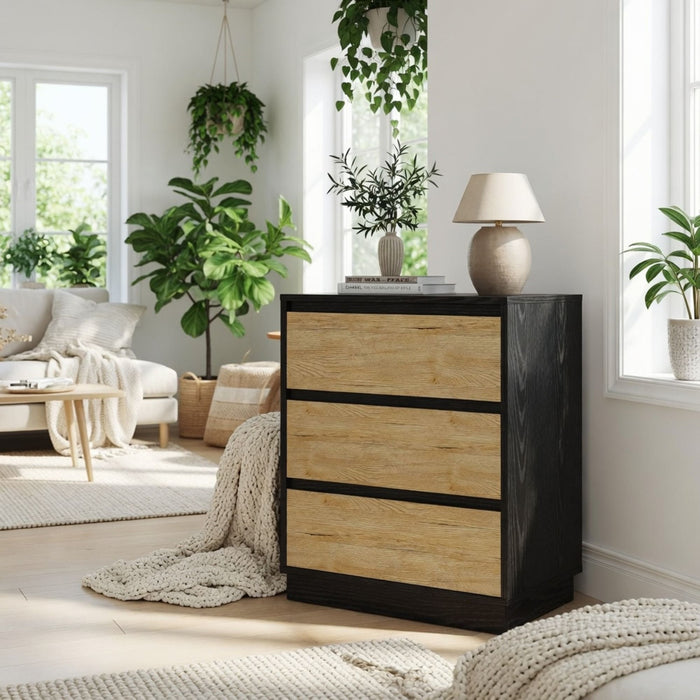 3 Drawer Nightstand, Bedroom Side Table