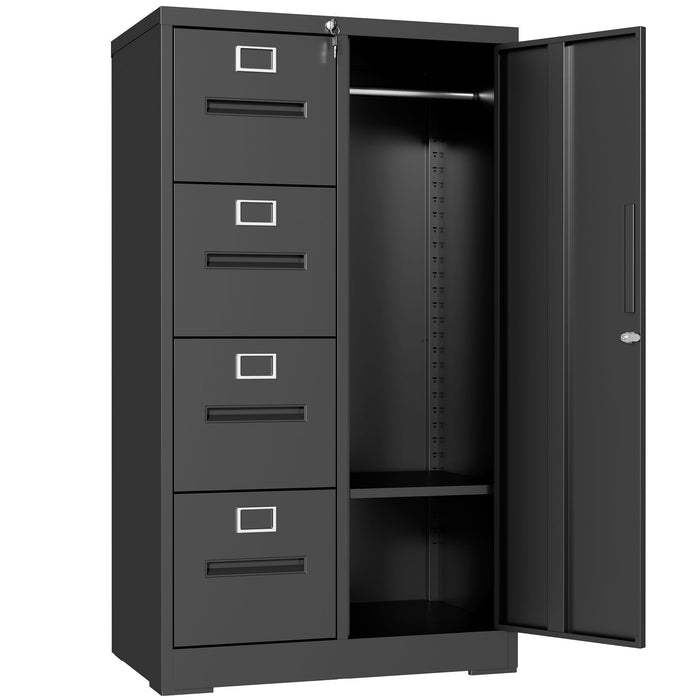 Storage Vertical Filing Cabinet With Lock