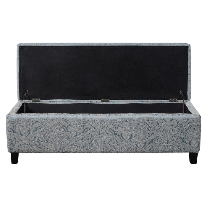 Indoor Storage Ottoman Bench With Hidden Storage - Pattern