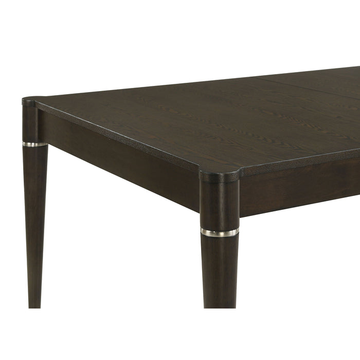 Blakely - 7 Piece Rectangular Dining Set With Extendable Table Upholstered Chairs - Ash Brown