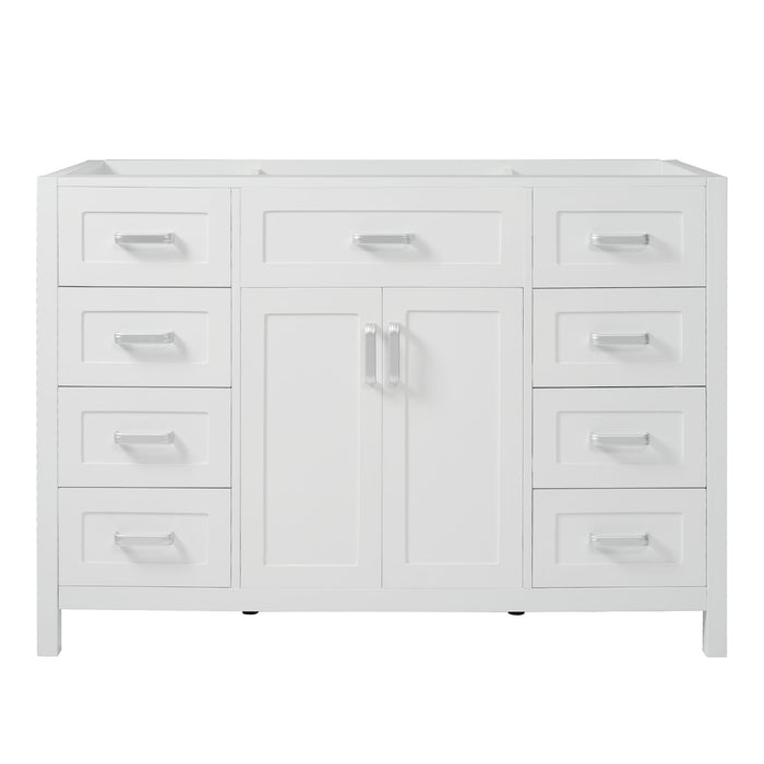 Bathroom Vanity Cabinet Only With 2 Soft Close Doors And 8 Drawers