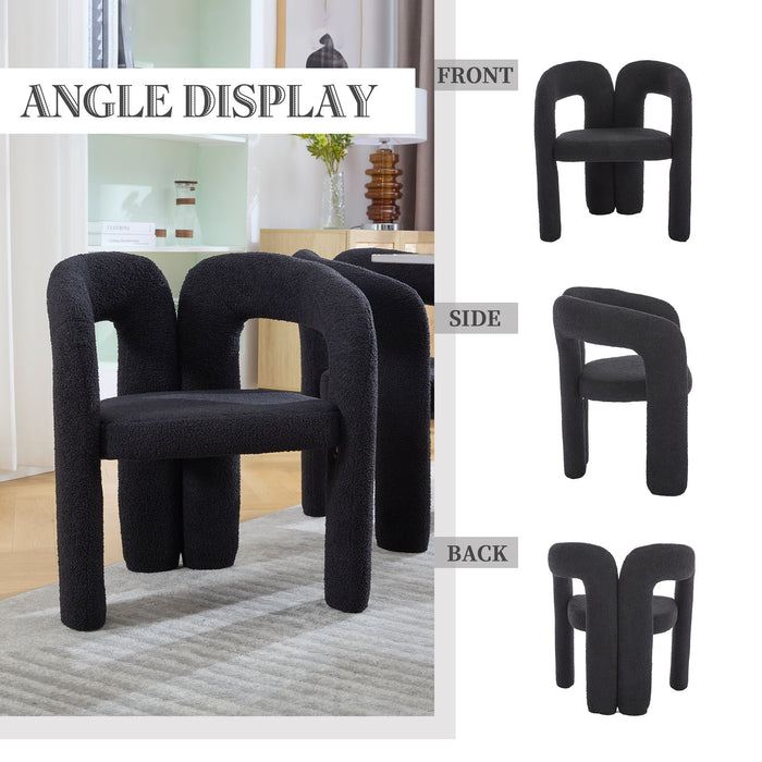 Coolmore Contemporary Designed Accent / Dining Chair With Armrests