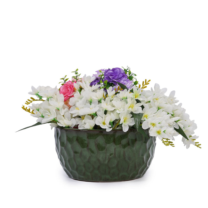 3 Pieces Ceramic Flowerpot