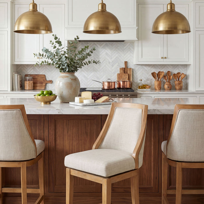 Swivel Counter Stool - Honey Oak