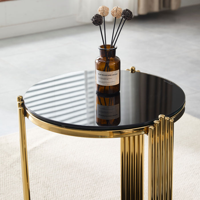 Round Table With Double Layer Storage
