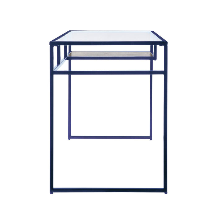 Yasin - Glass Top Writing Desk