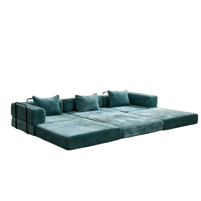 Convertible Floor Sofa Bed, Boneless Modular Sectional Sofa For Living Room