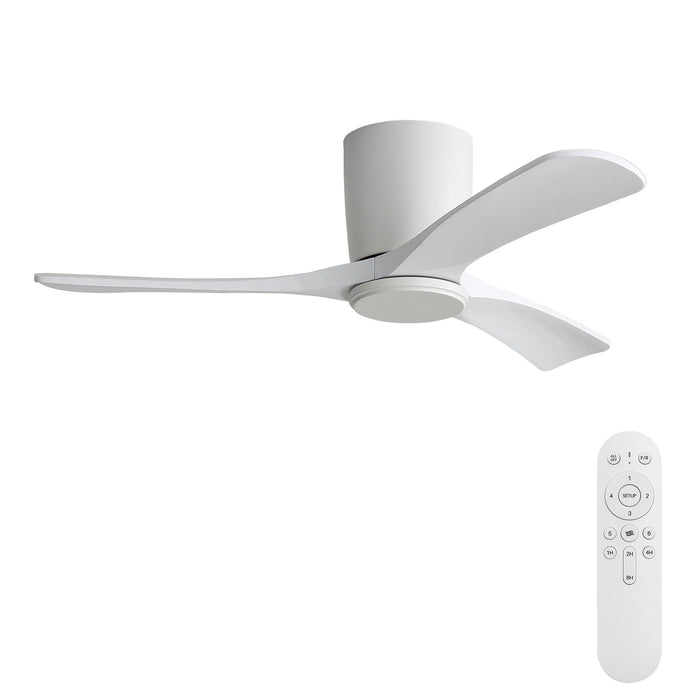 42" Flush Mount Ceiling Fan With 3 Blades, DC Reversible Motor