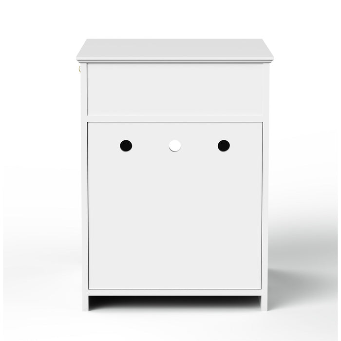 Pet House Cat Litter Box Enclosure With Drawer, Side Table