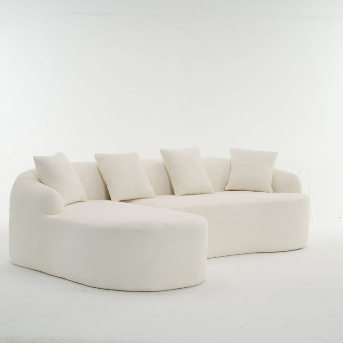Combined Sofa With 4 Pillows