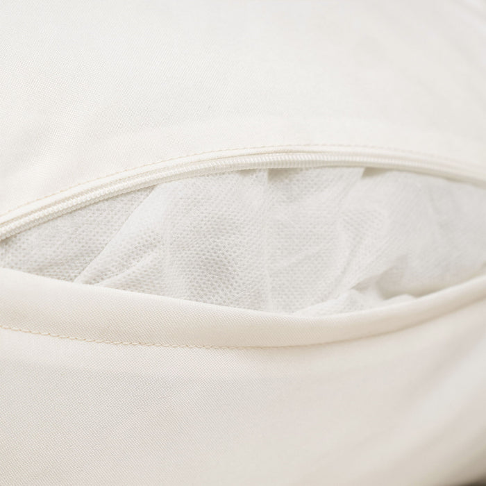 6 Piece Patio Sofa Set, Acacia Wood Outdoor Modular Sectional Garden Furniture Set L Shaped Conversation Set, Convertible Daybed With Tea Table, Ottoman, 5 Cushions And Pillows - Teak / Beige