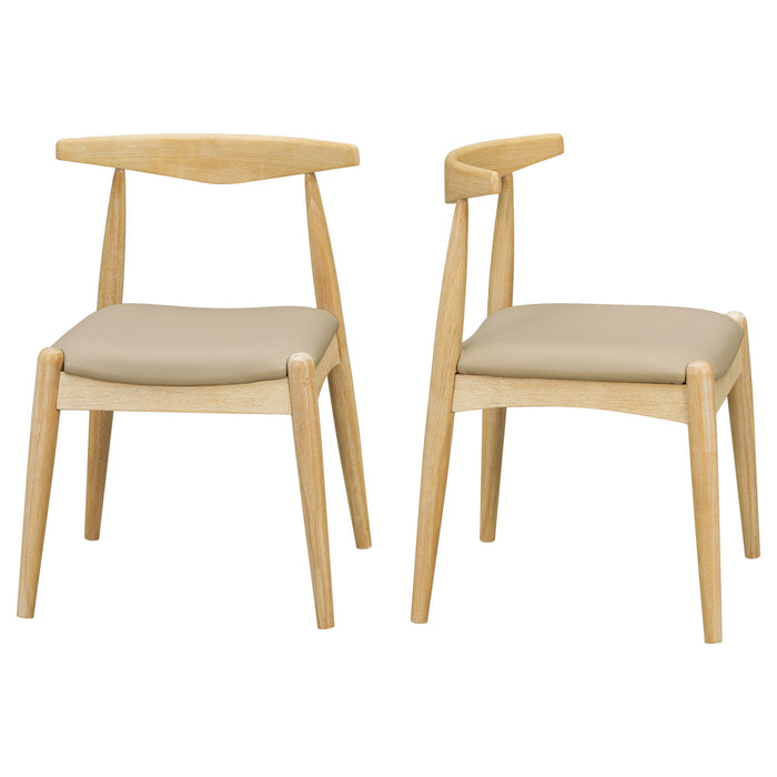 Dining Chairs With Ergonomic Backrest (Set of 2)