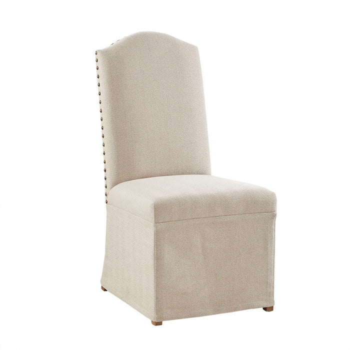 Dining Chair With Skirts (Set of 2) - Beige