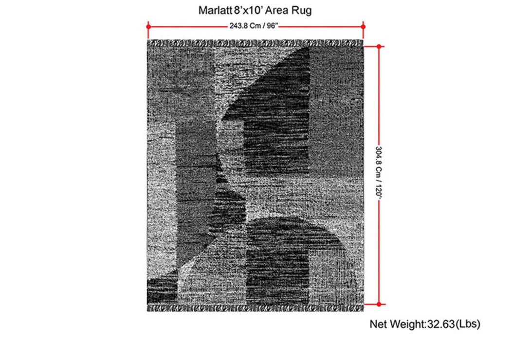 Marlatt - 8' X 10' Area Rug - Natural / Gold