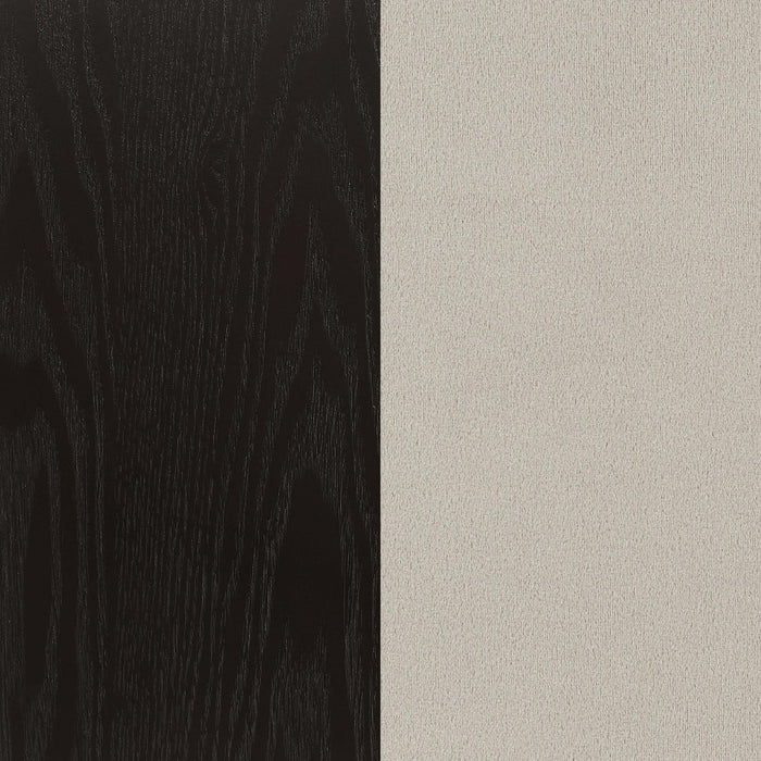 Sherry - 5 Piece Round Dining Table Set With Linen Like Upholstered Chairs - Sand