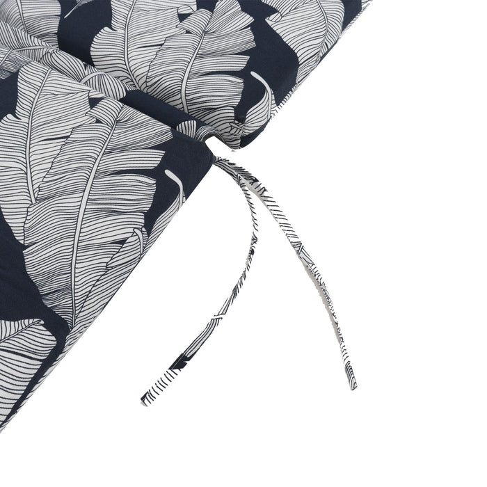 2 Piece Chaise Lounge Chair Cushion Set With Ties