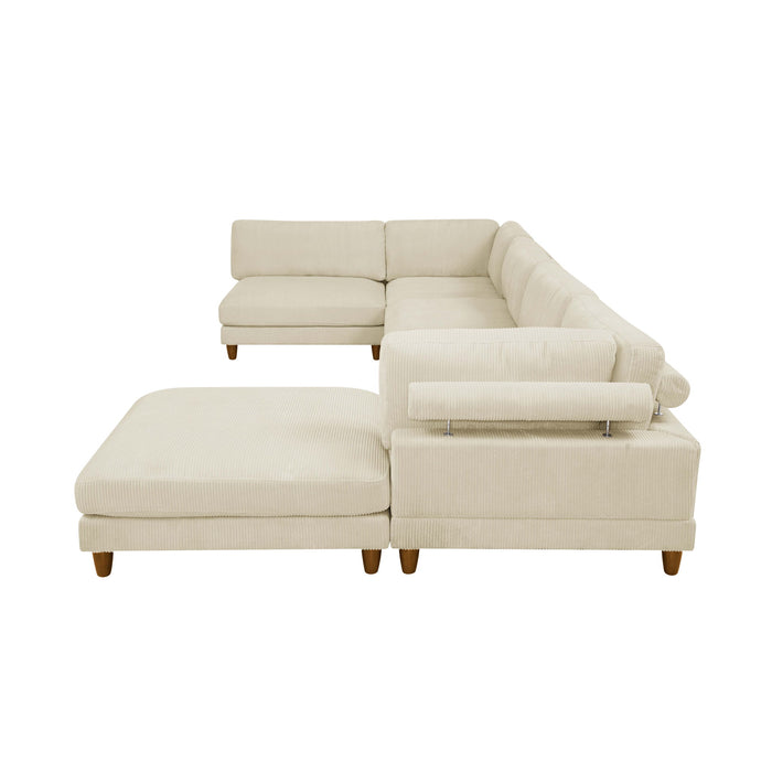 Modern Modular Sectional With Adjustable Back Support