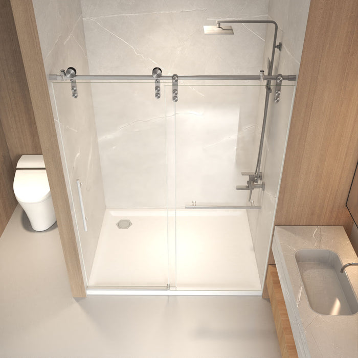 Frameless Sliding Bathtub Door With Frame