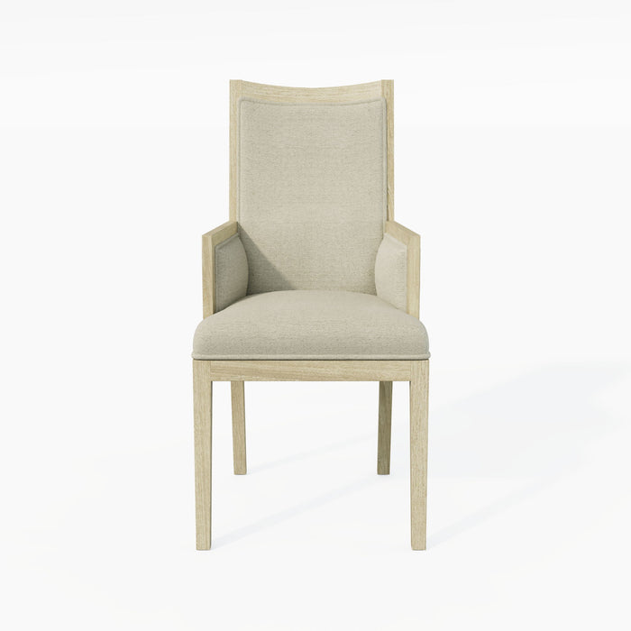 Adeline - Upholstered Arm Chair - Natural Wood Wash