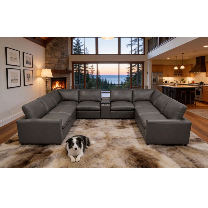 Large Upholstered Seating Modular Sectional