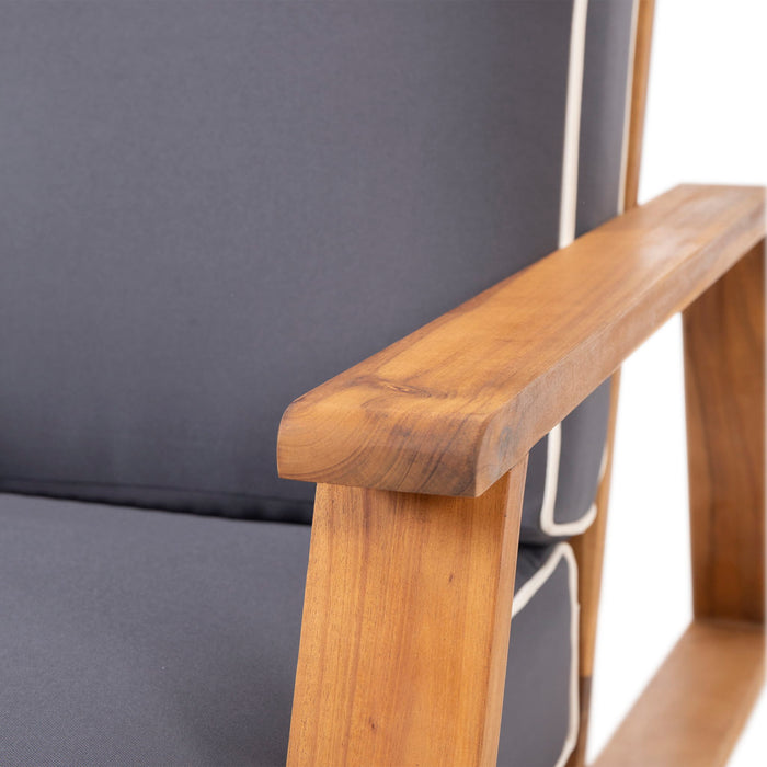 Outdoor Club Chair, Patio Lounge Chair With Removable Cushion