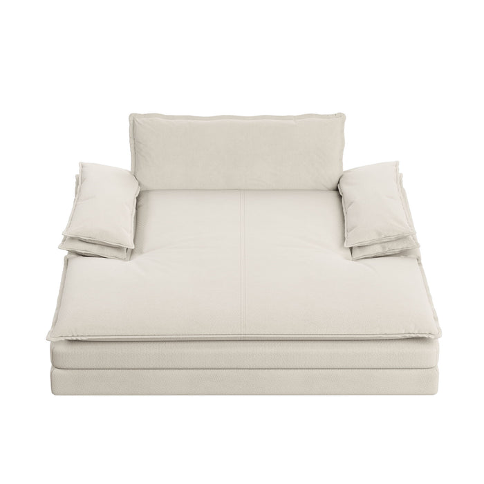 Modern Oversized Double Chaise Lounge Chair