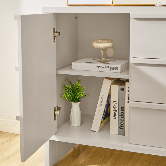Sideboard Buffet Cabinet With Storage, 2 Doors 3 Drawers