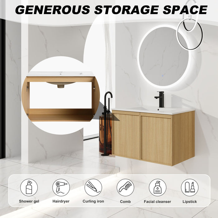 Floating Bathroom Vanity With Sink Combo